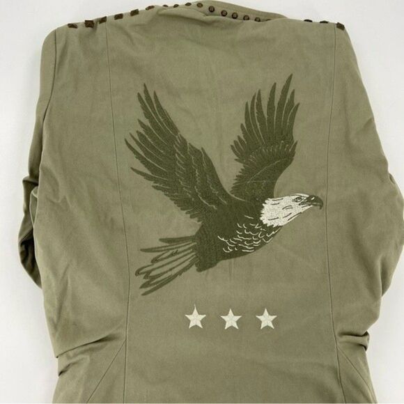 NEW Spell Eagleback Matinee Embellished Jacket Khaki Large - Picture 12 of 16